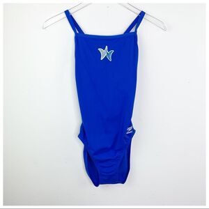 Speedo Endurance Blue One-Piece Bathing Suit 8/34‎